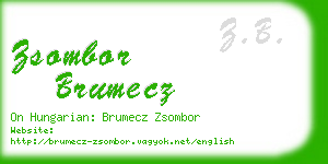 zsombor brumecz business card